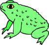 Warty Frog Clip Art
